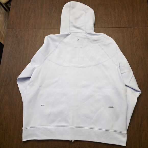 Nike X Drake NOCTA Palest Purple Tech Fleece Full Zip Hoodie FD8453-568 2XL - Picture 3 of 4